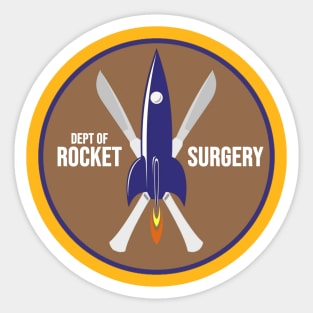 Department of Rocket Surgery Sticker